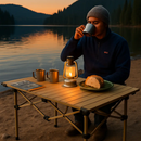 Folding Camping Table - Portable Roll-Up Outdoor Desk by LJGDeals