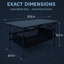 Folding Camping Table – Portable Roll-Up Picnic Desk by LJGDeals