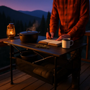 Folding Camping Table – Portable Roll-Up Picnic Desk by LJGDeals
