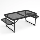 Foldable Camping Table with Dual Side Trays for Outdoors by LJGDeals
