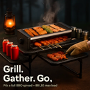 Foldable Camping Table with Dual Side Trays for Outdoors by LJGDeals