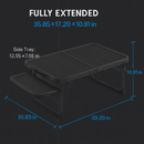 Foldable Camping Table with Dual Side Trays for Outdoors by LJGDeals