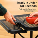 Foldable Camping Table with Dual Side Trays for Outdoors by LJGDeals