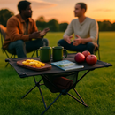 Portable Folding Camping Table with Cup Holders and Pockets by LJGDeals