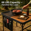 Foldable Camping Table for Outdoors, Lightweight Aluminum by LJGDeals
