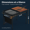 Foldable Camping Table for Outdoors, Lightweight Aluminum by LJGDeals