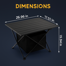 Foldable Camping Table with Storage Basket by LJGDeals