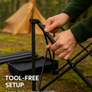 Foldable Camping Table with Storage Basket by LJGDeals