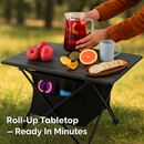 Foldable Camping Table with Storage Basket by LJGDeals