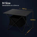 Foldable Camping Table with Storage Basket by LJGDeals