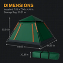 Camping Tent for 4-5 People – Foldable Waterproof by LJGDeals
