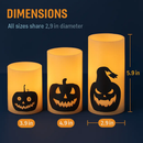 Halloween Flameless Candle Lamp 3-Pack with Timer by LJGDeals