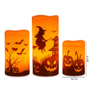 Halloween Flameless Candle Lamp 3-Pack with Timer by LJGDeals