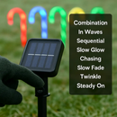 Candy Cane Solar Light for Garden and Patio Decor by LJGDeals