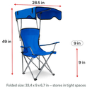 Foldable Beach Canopy Chair with Cup Holder by LJGDeals