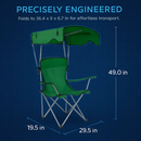 Foldable Beach Canopy Chair with Cup Holder by LJGDeals