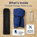 Foldable Beach Canopy Chair with Cup Holder by LJGDeals