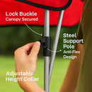 Foldable Beach Canopy Chair with Cup Holder by LJGDeals