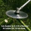 Carbide Tip Brush Cutter Blades with Universal Adapter by LJGDeals
