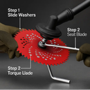 Carbide Tip Brush Cutter Blades with Universal Adapter by LJGDeals
