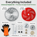 Carbide Tip Brush Cutter Blades with Universal Adapter by LJGDeals