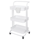 3-Tier Rolling Utility Cart with Mesh Baskets by LJGDeals