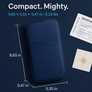 Travel Passport Wallet 12Cells Ticket ID Credit Card Holder Water Repellent Documents Phone Organizer Zipper Case Business Trip Daily Use by LJGDeals