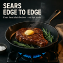 Cast Iron Skillet Set for Everyday Cooking by LJGDeals