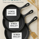 Cast Iron Skillet Set for Everyday Cooking by LJGDeals