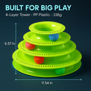 Cat Track Tower Toy with Multi-Layer Track System by LJGDeals