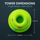 Cat Track Tower Toy with Multi-Layer Track System by LJGDeals