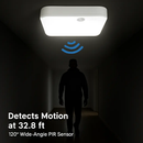 Motion Sensor Ceiling Light with Remote Rechargeable by LJGDeals