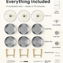 Chafing Dish Buffet Set - Round Stainless Steel by LJGDeals