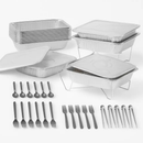 Disposable Chafing Dish Buffet Set for Parties and Catering by LJGDeals