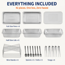 Disposable Chafing Dish Buffet Set for Parties and Catering by LJGDeals