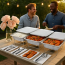 Disposable Chafing Dish Buffet Set for Parties and Catering by LJGDeals