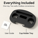 Zero Gravity Cup Holder Clip-On Tray for Chairs by LJGDeals