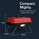 Portable Charcoal Grill Tabletop BBQ Smoker for Outdoors by LJGDeals