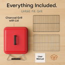 Portable Charcoal Grill Tabletop BBQ Smoker for Outdoors by LJGDeals