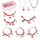 Charm Bracelet Making Kit - 66 Pcs DIY Beads Set by LJGDeals