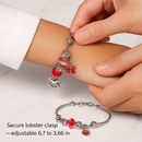 Charm Bracelet Making Kit - 66 Pcs DIY Beads Set by LJGDeals
