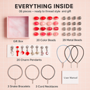 Charm Bracelet Making Kit - 66 Pcs DIY Beads Set by LJGDeals