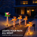 5Packs Christmas Outdoor Pathway Light With 8 Modes IP44 Waterproof Xmas Decoration Stake Light Tree Candy Light For Garden Lawn Porch Yard Driveway by LJGDeals