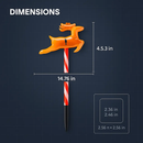 5Packs Christmas Outdoor Pathway Light With 8 Modes IP44 Waterproof Xmas Decoration Stake Light Tree Candy Light For Garden Lawn Porch Yard Driveway by LJGDeals