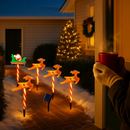 5Packs Christmas Outdoor Pathway Light With 8 Modes IP44 Waterproof Xmas Decoration Stake Light Tree Candy Light For Garden Lawn Porch Yard Driveway by LJGDeals