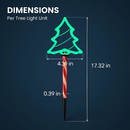 5Packs Christmas Outdoor Pathway Light With 8 Modes IP44 Waterproof Xmas Decoration Stake Light Tree Candy Light For Garden Lawn Porch Yard Driveway by LJGDeals