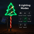 5Packs Christmas Outdoor Pathway Light With 8 Modes IP44 Waterproof Xmas Decoration Stake Light Tree Candy Light For Garden Lawn Porch Yard Driveway by LJGDeals