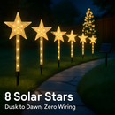 8Pack Christmas Solar Stake Light 64LED Beads Star-Shaped Pathway Lights With 8 Lighting Modes IP64 Waterproof Xmas Decoration For Garden Patio Yard P by LJGDeals
