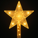 8Pack Christmas Solar Stake Light 64LED Beads Star-Shaped Pathway Lights With 8 Lighting Modes IP64 Waterproof Xmas Decoration For Garden Patio Yard P by LJGDeals