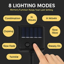 8Pack Christmas Solar Stake Light 64LED Beads Star-Shaped Pathway Lights With 8 Lighting Modes IP64 Waterproof Xmas Decoration For Garden Patio Yard P by LJGDeals